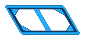 Wykrojnik do kafli ceramicznych - równoległobok