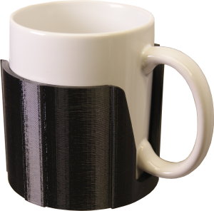 Uchwyt kubka 82mm (kubki porcelanowe) z mocowaniem płaskim