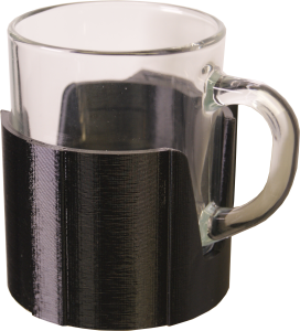 Uchwyt kubka 72mm (kubki szklane) z mocowaniem płaskim