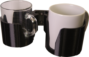 Mocowanie uchwytów kubka/puszki podwójne do płaskich powierzchni